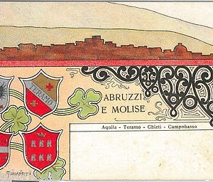 60449 - CARTOLINA d'Epoca - ARALDI: Aquila, Teramo, Chieti, Campobasso