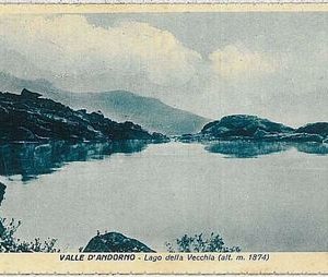 38608   CARTOLINA d'Epoca BIELLA provincia - Andorno Micca: Lago della Vecchia