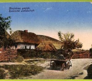 ae8741 - RUSSIA - Vintage Postcard - ILLUSTRATED - Krajobraz wiejski
