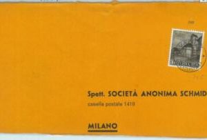84115 - LIECHTENSTEIN  - Postal History -  Large COVER to ITALY  1959