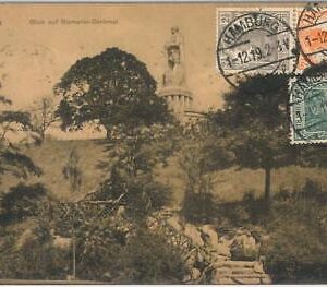 56169 - GERMANY - POSTAL HISTORY: Michel ZUSAMMENDRUCKE 98/99a on postcard 1919