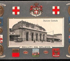 ab1233 - CARTOLINA D'EPOCA - MILANO Città : Stazione Centrale
