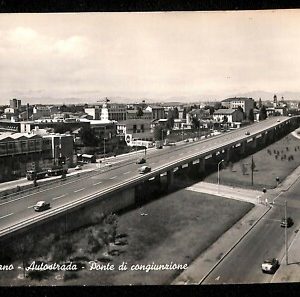 ab1261 - CARTOLINA D'EPOCA - MILANO Città : Ponte di congiunzione