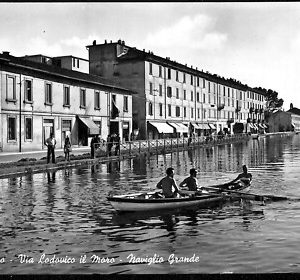 ab1263 - CARTOLINA D'EPOCA - MILANO Città : Naviglio