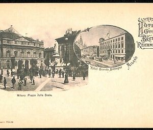ab1274 - CARTOLINA D'EPOCA - MILANO Città : Hotel Grande Bretagne