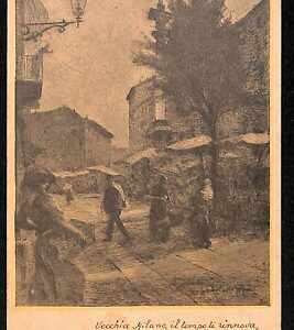 ab1298 - CARTOLINA D'EPOCA - MILANO Città : Via Giulini