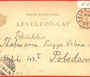 aa2005 - HUNGARY - Postal History - STATIONERY CARD from FELSOGALLA 1898