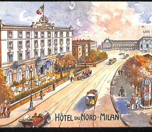 ab1308 - CARTOLINA D'EPOCA - MILANO Città : Hotel du Nord