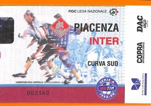 C2024- Vecchio BIGLIETTO PARTITA CALCIO - 1998-99 PIACENZA VS  INTER