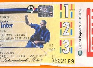 C2025- Vecchio BIGLIETTO PARTITA CALCIO - 1999 INTER VS BOLOGNA