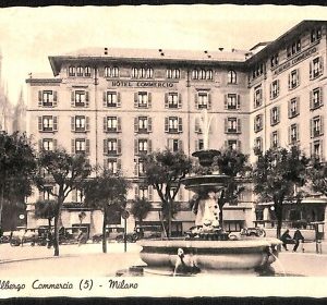 ab1338 - CARTOLINA D'EPOCA - MILANO Città : Albergo Commercio