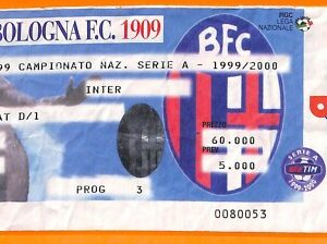 C2033- Vecchio BIGLIETTO PARTITA CALCIO -1999-2000  INTER