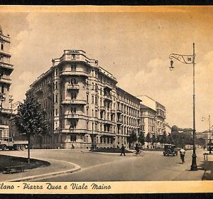 ab1363 - CARTOLINA D'EPOCA - MILANO Città : Piazza Duse e Viale Maino
