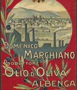 Lib947 - CARTOLINA d'Epoca - PUBBLICITARIA Illustrata: Olio MARCHIANO Albenga SV