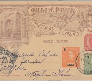 52095 - PORTUGAL: ANGRA - POSTAL HISTORY - POSTAL STATIONERY CARD to ITALY 1903
