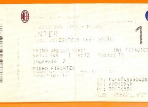 C2126- Vecchio BIGLIETTO PARTITA CALCIO- 2008 INTER