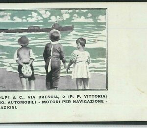 Lib951 - CARTOLINA d'Epoca - PUBBLICITARIA Illustrata - FERRAGUTTI Auto VOLPI