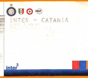 C2149- Vecchio BIGLIETTO PARTITA CALCIO- 2010-2011  INTER VS CATANIA