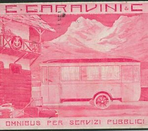 Lib950 - CARTOLINA d'Epoca - PUBBLICITARIA Illustrata - CAVASANTI Omnibus 1922