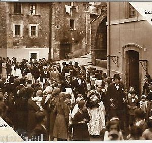 60492  - CARTOLINA d'Epoca - L'AQUILA -  SCANNO: CORTEO NUNZIALE