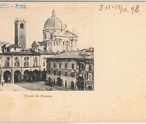 41076  CARTOLINA d'Epoca - BRESCIA Città :  PIAZZA del COMUNE