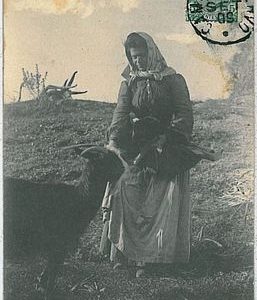38622   CARTOLINA d'Epoca BIELLA provincia - COSTUMI 1909