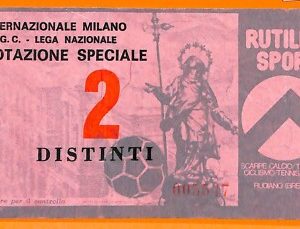C2220- Vecchio BIGLIETTO PARTITA CALCIO-   INTER