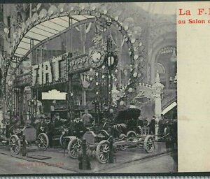 Lib938 - CARTOLINA d'Epoca - PUBBLICITARIA  - La FIAT al salon de PARIS 1906