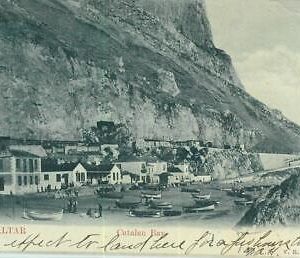 92264  - GIBRALTAR - VINTAGE   POSTCARD - CATALAN  BAY 1905