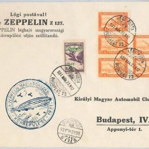 56574  - GERMANY - POSTAL HISTORY: SPECIAL COVER 1927- AVIATION Zeppelin