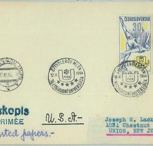 67813 - Czechoslovakia - POSTAL HISTORY -   CARD: UNIVERSIADE Ice Skating 1964
