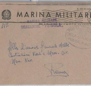 43057 - ITALY - POSTAL HISTORY COVER - Military Marine Ship - FLOWERS : Primula