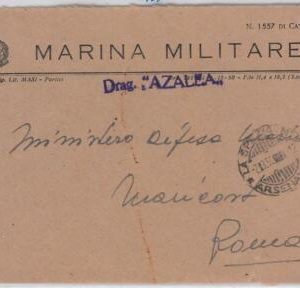 43050 - ITALY - POSTAL HISTORY COVER - Military Marine Ship - FLOWERS : Rhododen
