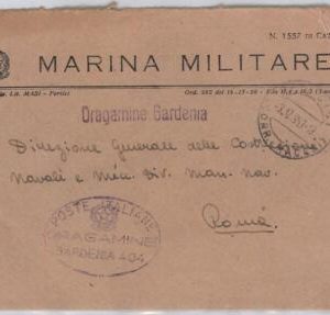 43055 - ITALY - POSTAL HISTORY COVER - Military Marine Ship - FLOWERS : GARDENIA