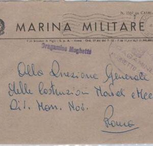 43054 - ITALY- POSTAL HISTORY COVER - Military Marine Ship - FLOWERS Lilly