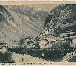 CARTOLINA d'Epoca AOSTA provincia - La Thuile 1913