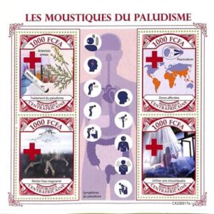 A7351 - CENTRAFRICAINE - STAMP SHEET - 2022 - Disease MEDICINE