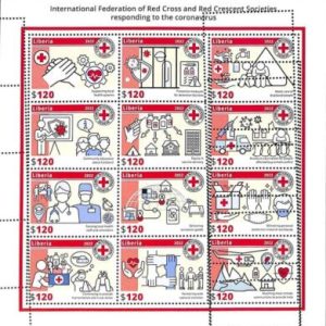 A8989 - LIBERIA - ERROR MISPERF Stamp Sheet  - 2022 - Medicine, Red Cross