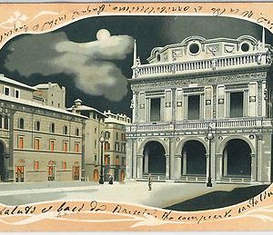 41078  - CARTOLINA d'Epoca - BRESCIA Città :  PIAZZA del COMUNE 1902