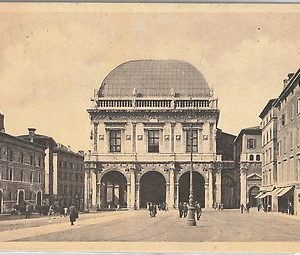 41081  - CARTOLINA d'Epoca - BRESCIA Città :  PIAZZA del COMUNE con LOGGIA