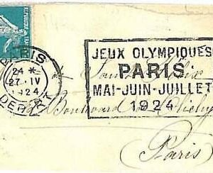 15284 - FRANCE - POSTAL HISTORY -  Olympic Games POSTMARK  27.04.1924