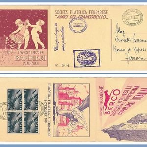 49522  CARTOLINA d'Epoca -  FERRARA citta' - PUBBLICITARIA 1949 - Bella!!