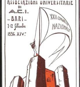Lib855 - CARTOLINA d'Epoca COMMEMORATIVA Illustrata - GIORDANO Universita BARI