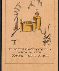 Lib837 - CARTOLINA d'Epoca COMMEMORATIVA Illustrata - Mostra D'Arte MONZA  1925