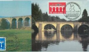 83623 - BELGIUM - Postal History - 2  MAXIMUM Cards: EUROPA Bridges ARCHITECTURE