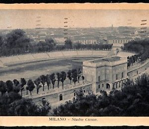 ab1471 - CARTOLINA D'EPOCA - MILANO Città : Stadio Civico