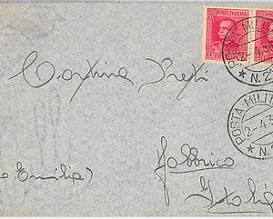 53430 - ERITREA  - Storia Postale: BUSTA con annullo POSTA MILITARE 210 1936