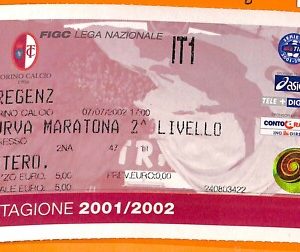 C2307 - Vecchio BIGLIETTO PARTITA CALCIO - 2002  BREGENZ