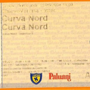 C2087- Vecchio BIGLIETTO PARTITA CALCIO -  CHIEVO VERONA VS INTER