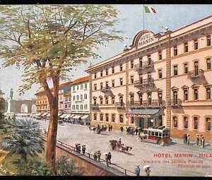 ab1486 - CARTOLINA D'EPOCA - MILANO Città : Hotel Manin